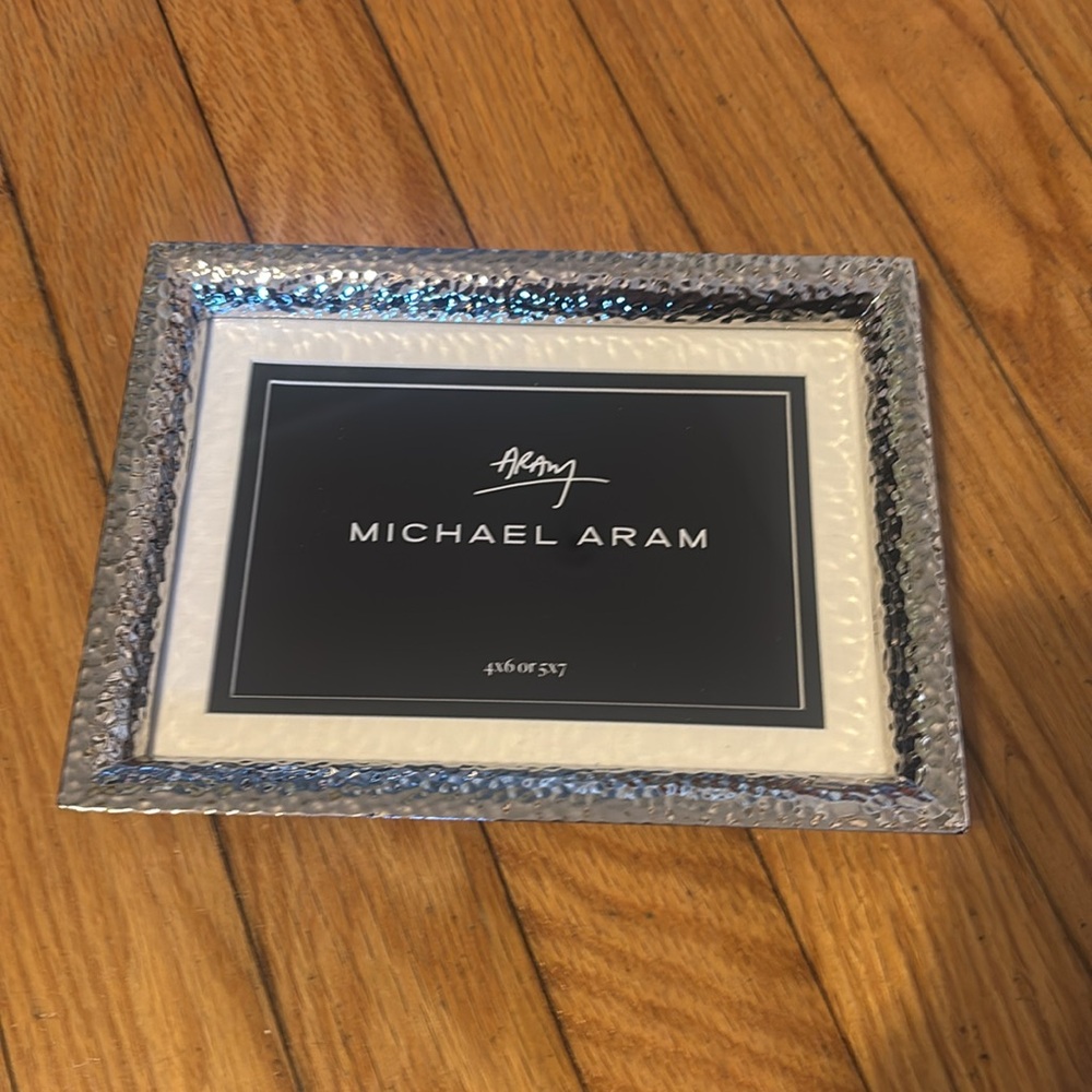 Brand New Michael Aram Silver Picture Frame